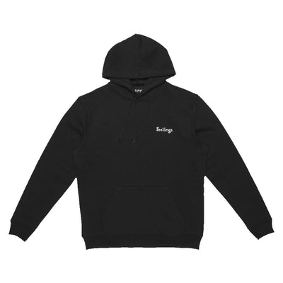 And Feelings Layered Hoodie - Black