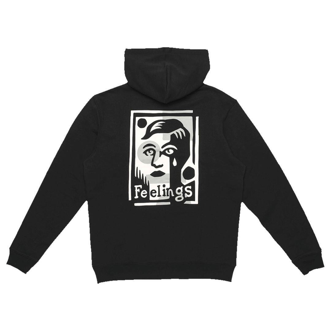 And Feelings Layered Hoodie - Black