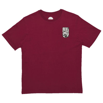 And Feelings Logo T-Shirt - Burgundy