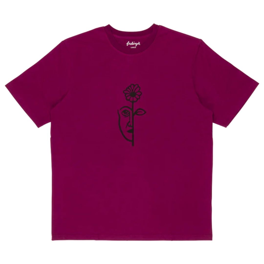 And Feelings Split T-Shirt - Purple