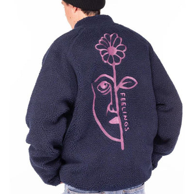 And Feelings Vista Polar Fleece Jacket - Navy