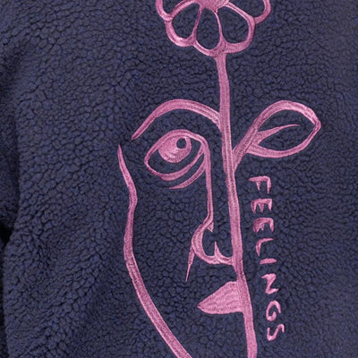 And Feelings Vista Polar Fleece Jacket - Navy