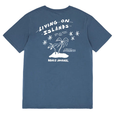 Banks Journal Living On Islandds T-Shirt - Mallard Blue