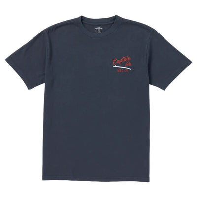 Captain Fin Co. Slick Slide Logo T-Shirt - Midnight Navy