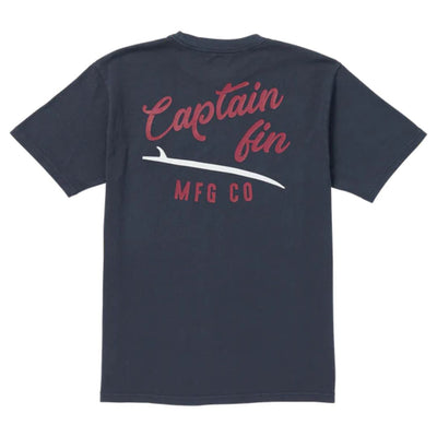 Captain Fin Co. Slick Slide Logo T-Shirt - Midnight Navy