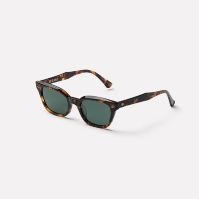 Epøkhe Ceremony Sunglasses - Tortoise Polished / Green Polarised