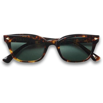 Epøkhe Ceremony Sunglasses - Tortoise Polished / Green Polarised