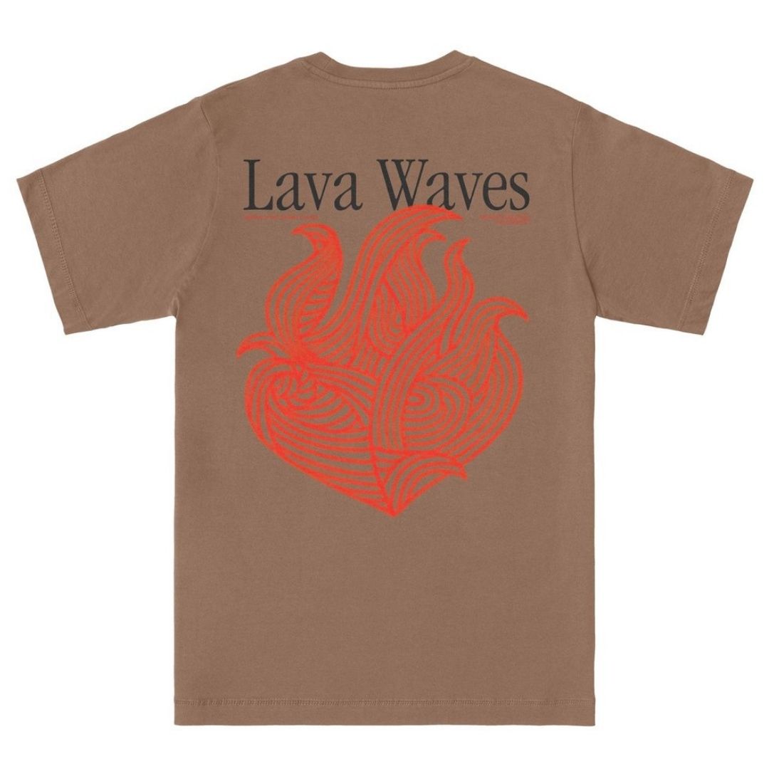 Latitud Fuego Flames T-Shirt - Clay