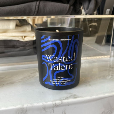 Wasted Talent X Nomad Society 200 ML Soy Candle - Black