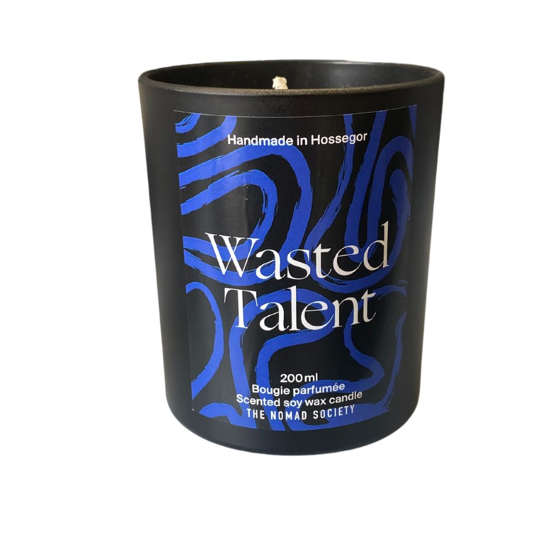 Wasted Talent X Nomad Society 200 ML Soy Candle - Black