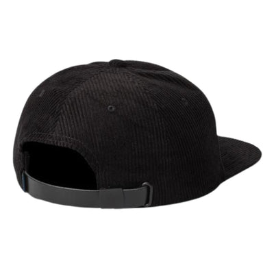 Roark Campover Corduroy Strapback Hat - Black / Wolf