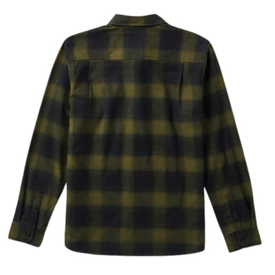 Roark Crossroads Long Sleeve Flannel Shirt - Dark Military Plaid