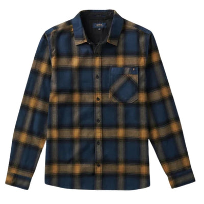 Roark Crossroads Long Sleeve Flannel Shirt - Dark Navy