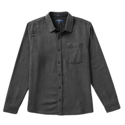 Roark Crossroads Long Sleeve Flannel Shirt - Charcoal