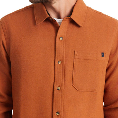 Roark Crossroads Long Sleeve Flannel Shirt - Pecan