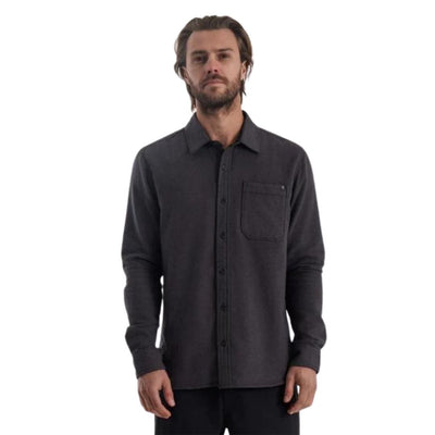 Roark Crossroads Long Sleeve Flannel Shirt - Charcoal