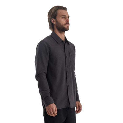 Roark Crossroads Long Sleeve Flannel Shirt - Charcoal