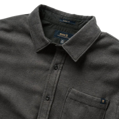 Roark Crossroads Long Sleeve Flannel Shirt - Charcoal