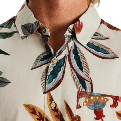 Roark Journey Button Up Short Sleeve Shirt - Baroque Almond