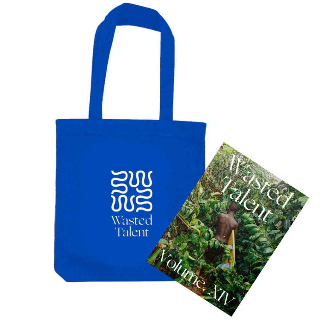 Wasted Talent Magazine Vol XIV & Wasted Talent Tote Bag - Cobalt Blue